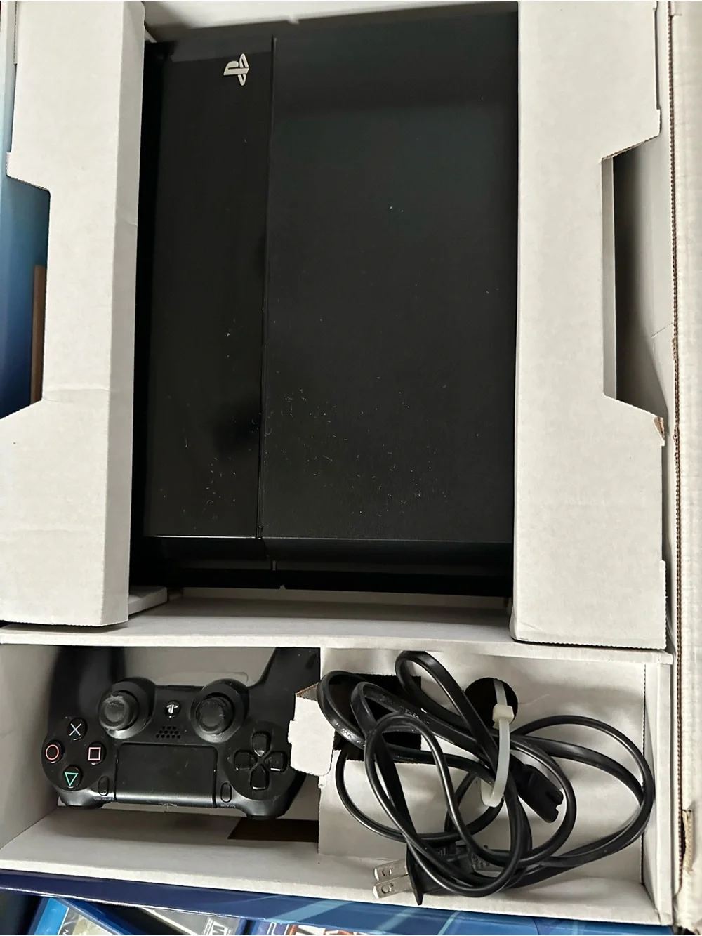 Sony Black PlayStation 4 Slim Console with Controller & Cables